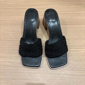 Marc Fisher knit block heels - size 9.